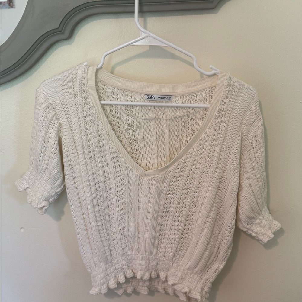 Zara Cream Knit top